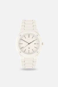 White Luxury Watch- 40MM