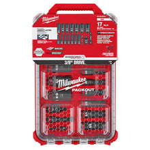 Load image into Gallery viewer, Milwaukee 49-66-6800 SHOCKWAVE Impact Duty™ Socket 3/8” Dr 17PC SAE PACKOUT Set
