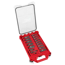Load image into Gallery viewer, Milwaukee 49-66-6800 SHOCKWAVE Impact Duty™ Socket 3/8” Dr 17PC SAE PACKOUT Set