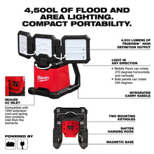Load image into Gallery viewer, Milwaukee 2368-20 M18 Rover Dual Power Triple Panel Flood &amp; Area Light