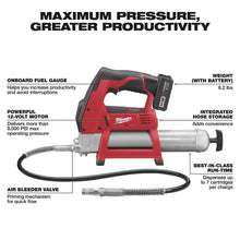 Load image into Gallery viewer, Milwaukee 2446-21XC M12™ Cordless LITHIUM-ION Grease Gun Kit