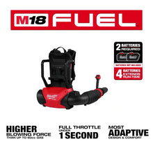Load image into Gallery viewer, Milwaukee 3009-20 M18 FUEL™ Dual Battery Backpack Blower (Tool Only)