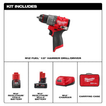 Load image into Gallery viewer, Milwaukee 3404-22  M12 FUEL™ 1/2" Hammer Drill/Driver Kit