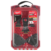 Load image into Gallery viewer, Milwaukee 49-10-9114 MILWAUKEE® Universal Fit OPEN-LOK™ 15PC Oscillating Multi-Tool Blade Kit w/ Modular Case
