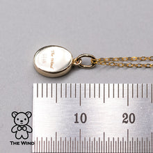 Load image into Gallery viewer, Geometric Oval Shaped Australian Doublet Opal Pendant 14k Yellow Gold