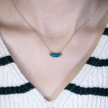 Load image into Gallery viewer, Minimalist Australian Boulder Opal Necklace 18K Yellow Gold