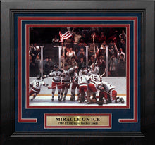 Load image into Gallery viewer, 1980 USA Miracle on Ice Olympic Hockey Framed &amp; Matted Photo