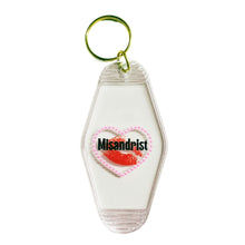 Load image into Gallery viewer, Misandrist Motel Keychain Crystal Clear