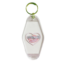 Load image into Gallery viewer, Misandrist Motel Keychain Crystal Clear