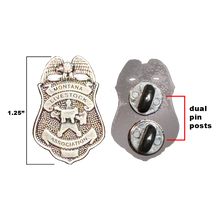 Load image into Gallery viewer, PBX-009-C Montana Livestock Association Yellowstone Commissioner Dutton lapel pin