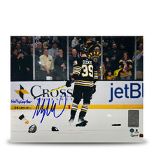 Load image into Gallery viewer, Morgan Geekie Hat Trick Boston Bruins Autographed 11" x 14" Hockey Photo - Hatty Leap Year