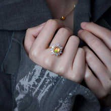 Load image into Gallery viewer, My Shining Star - 1.69ct Fire Opal Marquise Cut Diamond Engagement Ring 18k Gold