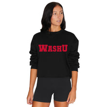 Load image into Gallery viewer, WashU Black Collegiate Crewneck
