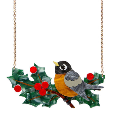 Ruby the Robin Necklace by Erstwilder