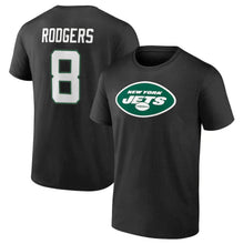 Load image into Gallery viewer, Aaron Rodgers New York Jets Icon Name &amp; Number T-Shirt