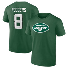 Load image into Gallery viewer, Aaron Rodgers New York Jets Icon Name &amp; Number T-Shirt