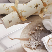 Load image into Gallery viewer, Baguette snowflake hanging ornament, crystal