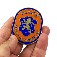 Load image into Gallery viewer, DD-012 LI Nassau County Police Department Long island Dept. Challenge Coin thin blue line NCPD