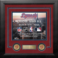 Load image into Gallery viewer, Washington Nationals Custom MLB Baseball 8x10 Picture Frame Kit (Multiple Colors)
