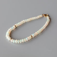 Load image into Gallery viewer, Ethiopian Opal Beaded Bracelet in 14K Yellow Gold