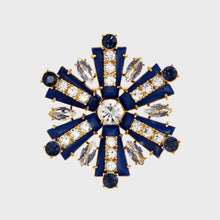 Load image into Gallery viewer, Starburst brooch, lapis lazuli