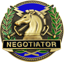 Load image into Gallery viewer, GL13-003 USMS US Marshall Service Thin Blue Line Negotiator Challenge Coin