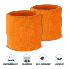 Load image into Gallery viewer, Premium Terry Cloth Cotton Wristband Pair