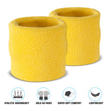 Load image into Gallery viewer, Premium Terry Cloth Cotton Wristband Pair