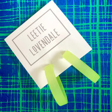 Load image into Gallery viewer, Neon Yellow Frosted Small Classic Hoop Earrings