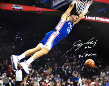 Load image into Gallery viewer, Georges Niang in Action Philadelphia 76ers Autographed Basketball Photo