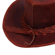Load image into Gallery viewer, Midnight Wrangler - Men’s Leather Hat