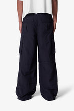 Load image into Gallery viewer, Nylon Rave Cargo Pants - Black
