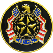 Load image into Gallery viewer, BL17-006 OCDETF Organized Crime DEA Task Force Federal Agent Challenge Coin FBI ATF HSI Police