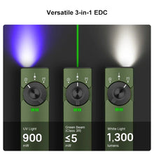 Load image into Gallery viewer, OLIGHT ARKFELDPRO3RODGV3 Arkfeld Pro Flat EDC Flashlight with LED Light UV and Laser - OD Green