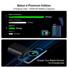 Load image into Gallery viewer, OLIGHT BATON4KITBK Baton 4 Powerful EDC Flashlight 1300 Lumens - Black - Premium (With Charging Case)