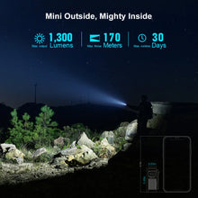 Load image into Gallery viewer, OLIGHT BATON4KITRGBU Baton 4 Powerful EDC Flashlight 1300 Lumens - Regal Blue - Premium (With Charging Case)