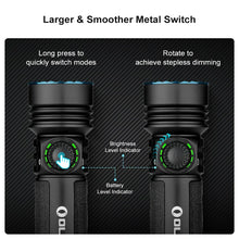 Load image into Gallery viewer, OLIGHT SEEKER4PROMTBKCW Seeker 4 Pro High Power Flashlight -Matte Black CW(5700~7000K)