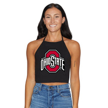 Load image into Gallery viewer, Ohio State OSU Buckeyes Black Halter Top