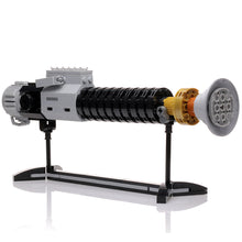 Load image into Gallery viewer, Obi-Wan Lightsaber w/ Stand made with LEGO parts