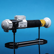 Load image into Gallery viewer, Obi-Wan Lightsaber w/ Stand made with LEGO parts