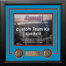 Load image into Gallery viewer, Houston Oilers Throwback Custom NFL Football 8x10 Picture Frame Kit (Multiple Colors)