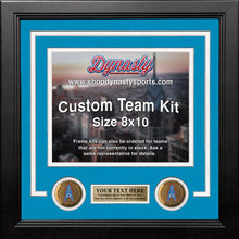 Load image into Gallery viewer, Houston Oilers Throwback Custom NFL Football 8x10 Picture Frame Kit (Multiple Colors)