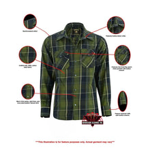 Load image into Gallery viewer, Green forest Men's Outdoor Green Flannel Shirt