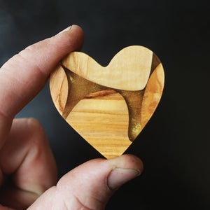 Olive & Gold Hearts