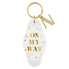 Load image into Gallery viewer, On My Way White Motel Keychain Key Tag | Acrylic