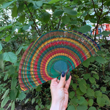 Load image into Gallery viewer, One of a Kind Hand Painted Marbled Wooden Fans - 15 Styles