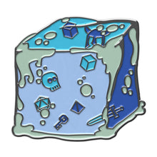 Load image into Gallery viewer, Ooze of Doom - Hard Enamel Adventure Dice Pin Metal by Norse Foundry