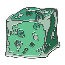 Load image into Gallery viewer, Ooze of Doom - Hard Enamel Adventure Dice Pin Metal by Norse Foundry
