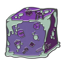 Load image into Gallery viewer, Ooze of Doom - Hard Enamel Adventure Dice Pin Metal by Norse Foundry