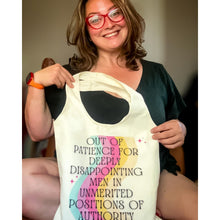 Load image into Gallery viewer, Out of Patience for Deeply Disappointing Men Slouchy Canvas Tote in Natural